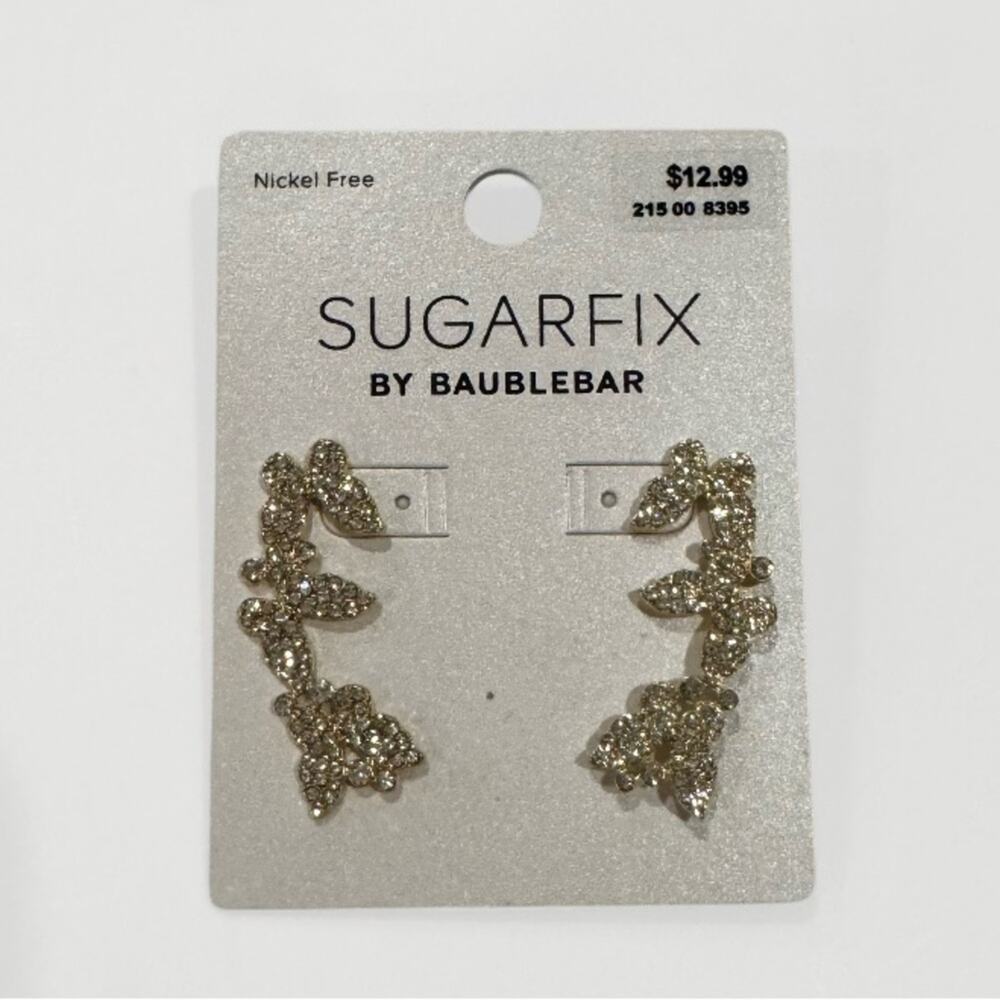 SUGARFIX by BaubleBar Butterfly Crawler Earrings - Gold